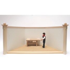 Puppenzimmer, klein, geweisst